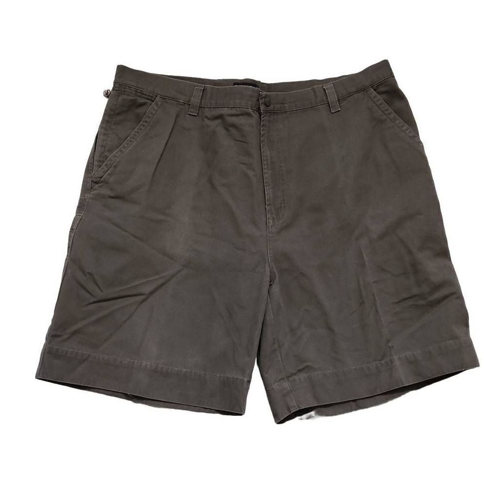 Cherokee Men's Gray Cotton Flat Front Shorts- Size 42